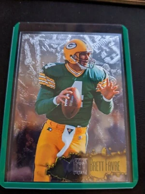 1996 Fleer Metal Brett Favre Green Bay Packers #45 MINT RARE! - Image 1 of 2