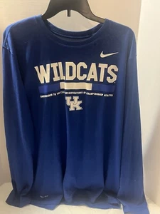 Nike Dri Fit Kentucky Wildcats NCAA Camiseta Hombre Grande Manga Larga Entrenamiento - Imagen 1 de 5