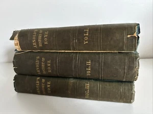 1845 THE HISTORY OF ROME Thomas Arnold 3 Vol Complete Set - Antique - London - Picture 1 of 19