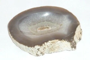 Achat Stein Aschenbecher grau Achataschenbecher Achatstein Schale Idar-Oberstein - Bild 1 von 6