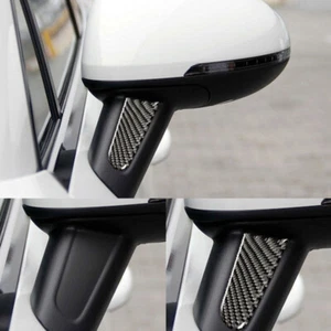 1 Pair Soft Carbon Fiber Car Exterior Side Mirror Cover For Macan 15 17 19 21 - Picture 1 of 11