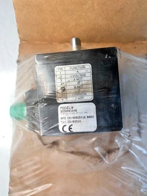 Dynapar Encoder 2236001A46 3/8" SGL 5-26VDC 8P M12 Connection NEW - Image 1 of 3