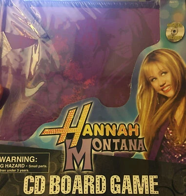2004" DISNEY HANNAH MONTANA CD BOARD GAME TEEN GIRLS new in box factory sealed🎯 - Image 1 of 3