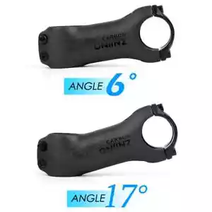 Carbon Fiber MTB Bicycle Stem 6/17 Degree 31.8MM Road Bike Handlebar Stem Parts - Picture 1 of 34