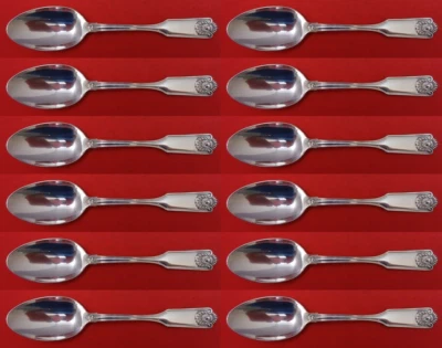 Fiddle Shell By Frank Smith Sterling Silver Place Soup Spoon Set 12 pieces 7" - Image 1 of 3