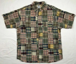 Brooks Brothers Sport Herren Button Down Hemd Large kariert Patchwork D2 - Bild 1 von 8