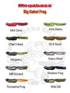 Megabass Big Gabot Walking Spitting Hollow Body Frog 3" - 3/4 oz - Choose Color - Picture 1 of 12