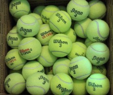 25 Used Tennis Balls Mixed Brands Good Quality Dog Fetch Toy Chairs Practice