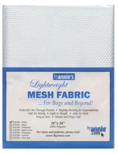ByAnnie White Lightweight Mesh Fabric 45 x 137cm (18 x 54") - Picture 1 of 2