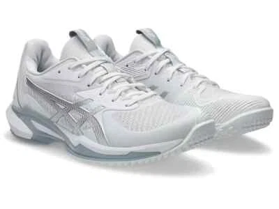 ASICS Women's SOLUTION SPEED FF 3 OC 1042A249 103 White Pure Silver Tennis Shoes - Image 1 of 4