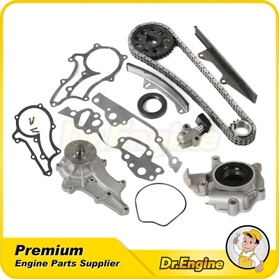 Kit de cadena de distribución bomba de agua de aceite apta para camioneta Toyota Celica 78-82 2,2 L 2,4 L 20R 22R Foto 1 de 4