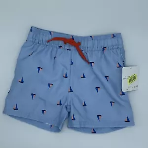 NUOVO ~ INIZIO 12-18 mesi pantaloncini da bagno tronchetti vela patriottica costume da bagno blu - Foto 1 di 6