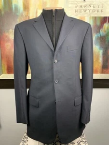 Blazer Barneys New York Para Hombre Azul Marino 44L Hecho en Italia 🇮🇹 - Imagen 1 de 16