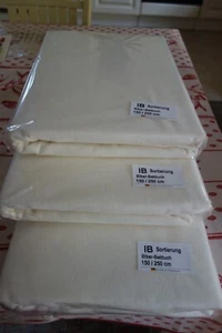 Biber Betttuch ohne Gummizug neu 150/250 cm IB Sortierung 3 Stück - Bild 1 von 2