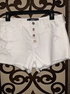 Pantalones Cortos Hollister Tiro Alto Blanco Envejecido Primavera Verano 30 11 - Imagen 1 de 7