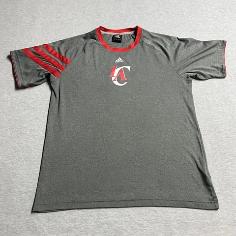 Adidas Blake Griffin T Shirt Mens Size Large Gray Red Los Angeles Clippers Cover