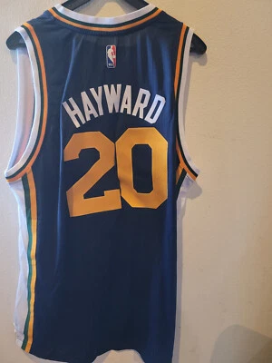 Camiseta Adidas Swingman 2015-16 NBA Utah Jazz Gordon Hayward azul marino talla 2XL Foto 1 de 3