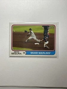 2023 TOPPS HERITAGE BASEBALL HI-NUMBER SP #452 JEAN SEGURA MIAMI MARLINS - Foto 1 di 2