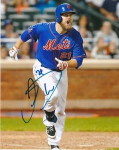 LUCAS DUDA NEW YORK METS ACTION SIGNED 8x10 - Picture 1 of 1