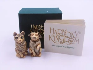 Harmony Kingdom "Pet Parade" statuina gatto e cane bigiotteria firmata in scatola - Foto 1 di 7
