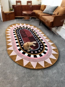 Designer Teppich Ovalform Greg Natale Wollbereich Stella Diva Rug 0,5x8/6x9/8x10. - Bild 1 von 6