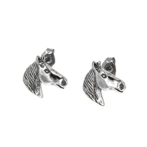 Sterling Silber, Pferdekopf Ohrstecker, Ohrringe, Ohrstecker, 925 echt Silber Ohrstecker - Bild 1 von 2