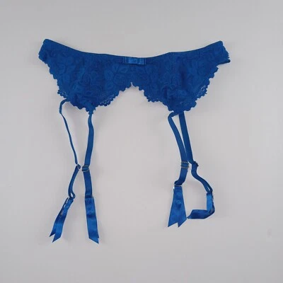 Cinturón liguero de encaje para mujer Frederick's Of Hollywood Jessica talla S/M azul Foto 1 de 4