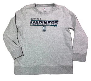 Seattle Mariners Sweatshirt Damen XL grau majestätisch MLB Pullover Logo EUC - Bild 1 von 8