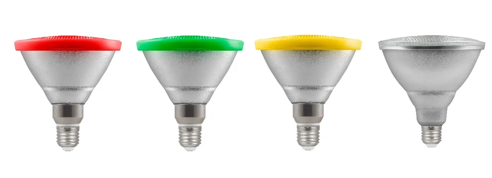 Crompton PAR38 LED 15w Outdoor Garden Spot Light Bulb E27 IP65 Red Green White - Image 1 of 1