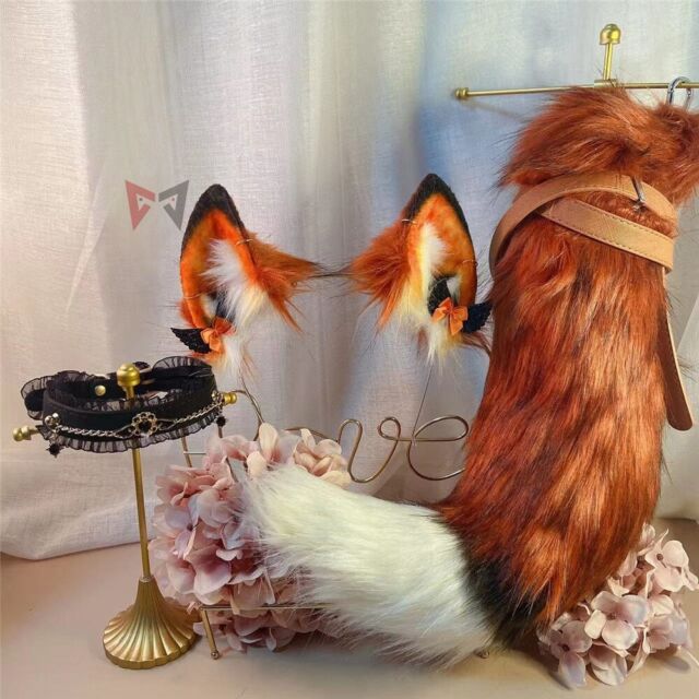 Argola de cabelo de orelha de gato de Halloween - acessórios de cabelo de  orelha de animal de pelúcia fofa - fantasia de cosplay adereços para fotos