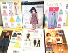 6 Vintage Sewing Patterns Girls Toddlers Dresses Skirts Unisex Short Set