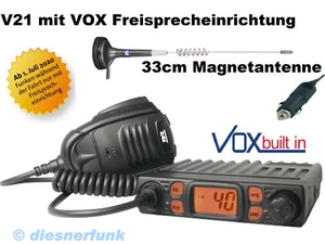CB Funk SET TEAM CB MOBILE MiniCOM VOX & 33cm Mag Antenne wie Giftzwerg AE6110 - Bild 1 von 1