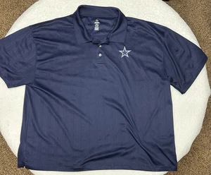 Dallas Cowboys Authentic NFL Apparel Herren 3xl Polo. Marineblau mit Logo. - Bild 1 von 12