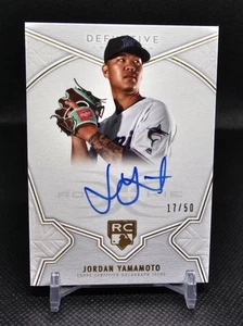 2020 Topps Definitive Collection - Definitive Rookie Autographs Jordan Yamamoto - Bild 1 von 2