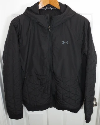 Under Armour Men's XL ColdGear Reactor Hybrid Jacket Puffer Performance Black - Image 1 of 4