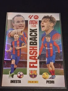#427 INIESTA/PEDRI, FC BARCELONA. FLASHBACK, MEGACRACKS 2024/2025. MGK PANINI - Imagen 1 de 1