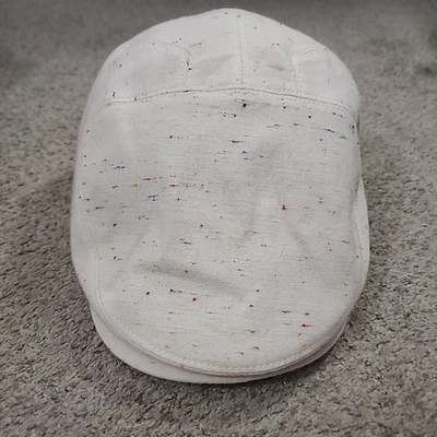 Мужские 100% хлопок плоский плющ Гэтсби Summer Newsboy шляпы белый L/XL - Изображение 1 из 4