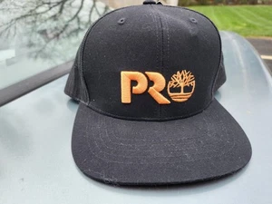 TIMBERLAND Pro Mesh Trucker Hat - Black - Orange Logo - One Size - New With Tags - Picture 1 of 3
