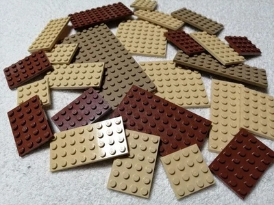 LEGO Konvolut Platten / Bauplatten sand braun beige / Creator City Minecraft - Bild 1 von 4