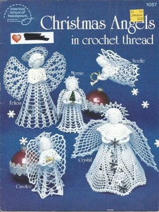 American School of Needlework "Christmas Angels in Crochet Thread" #1057, 1988 - Bild 1 von 2
