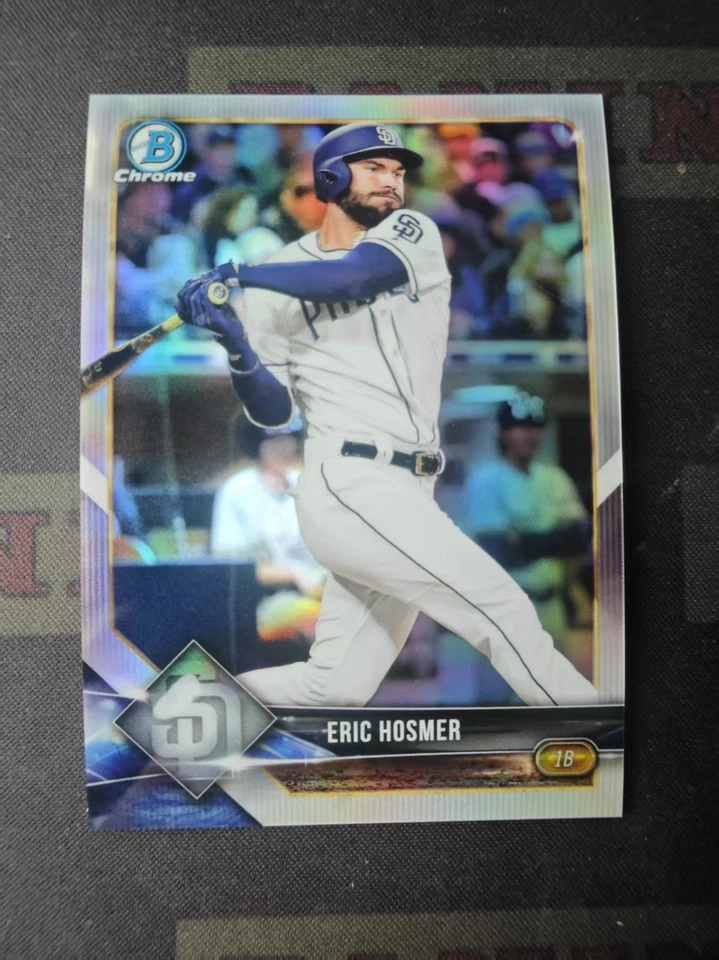 2018 Bowman Chrome Baseball Chrome Refractor Eric Hosmer /499 - Image 1 of 2