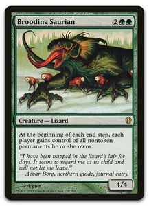 Brooding Saurian #138 (LP) Commander 2013 C13 Magic MTG - Picture 1 of 1