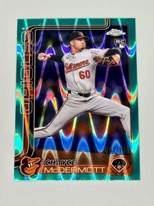 2025 Topps Chrome - Chayce McDermott #266 - Aqua RayWave Refractor /199 (RC) - Picture 1 of 2