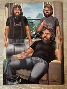 Revista David Mann "Old Friends" arte rescatado de Easyriders - Imagen 1 de 1