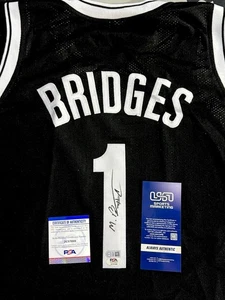 Mikal Bridges Signed Brooklyn Nets Jersey PSA Certified - Picture 1 of 1