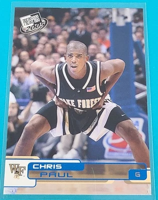 Tarjeta de baloncesto Press Pass 2005 azul #B26 Chris Paul Wake Forest P5 Foto 1 de 2