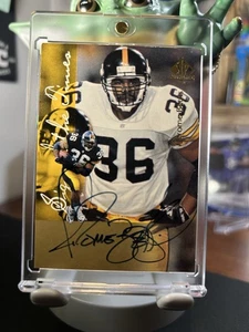 Jerome Bettis On-Card Auto‼️ 1997 SP Authentic Sign Of The Times Steelers AU - Picture 1 of 8