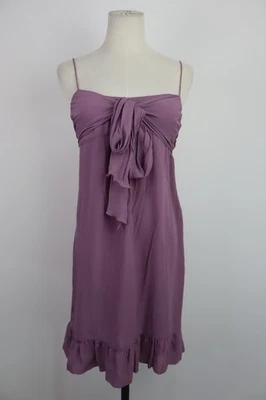 Vestido Vintage Casual Feminino Patrizia Pepe Tamanho 42 Zíper Seda - Imagem 1 de 4