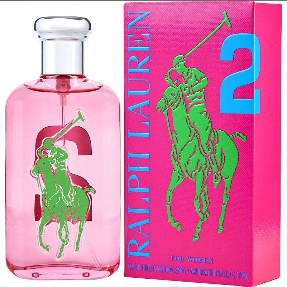 RALPH LAUREN BIG PONY NO 2 PERFUME ROSA MUJER SPRAY 3.4 OZ 100 ML SELLADO EN CAJA Foto 1 de 4