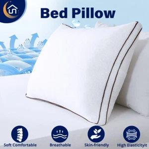 2/4/8Pack Standard Pillows HOTEL Quality Pillows Cooling Down Alternative Pillow - Picture 1 of 12